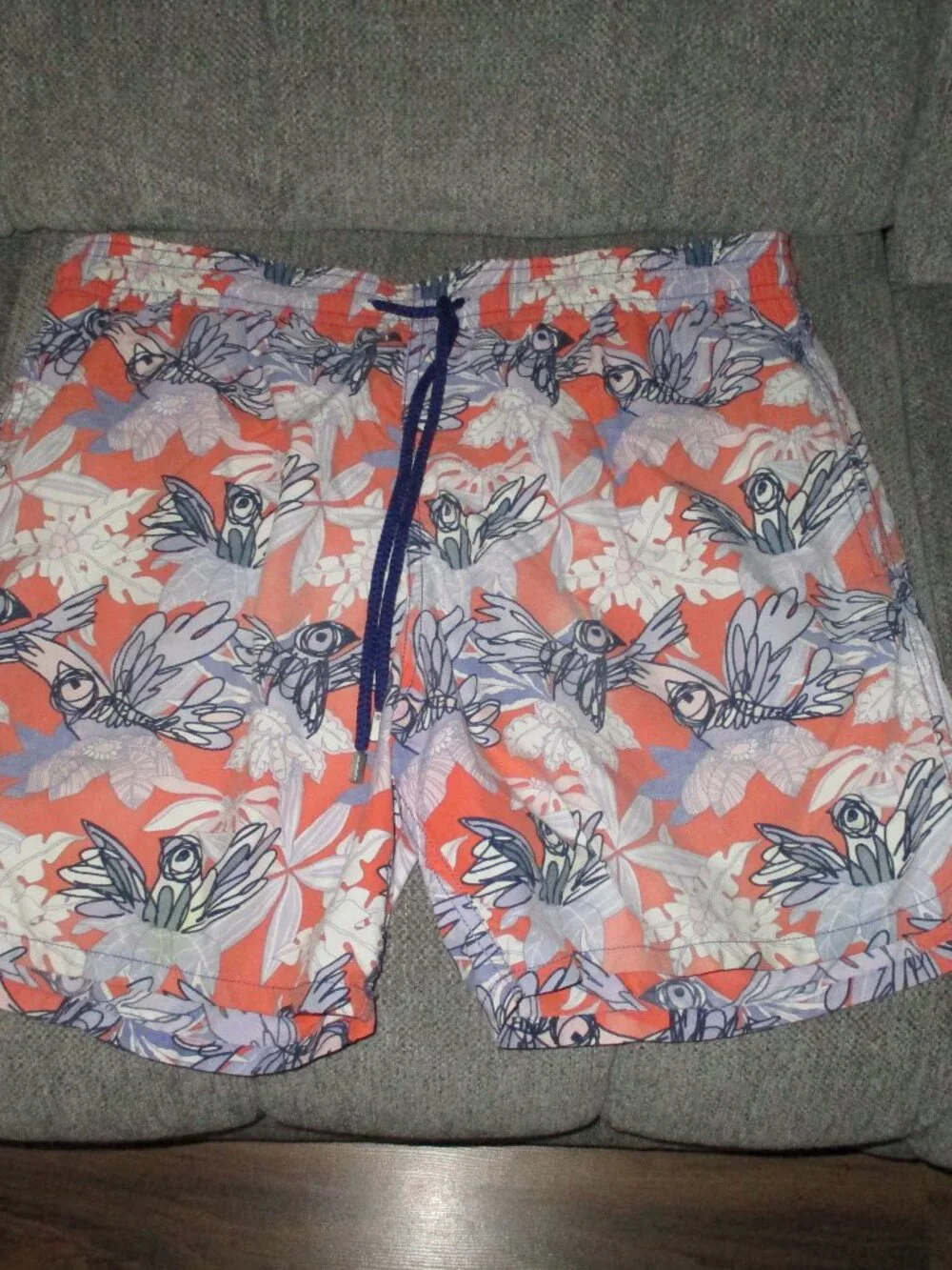 Vilebrequin Cartoon Drawn Bird Swim Trunks  XXL